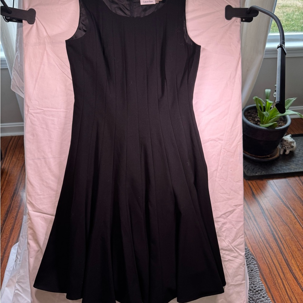 Calvin Klein Black Sleeveless Mini Dress